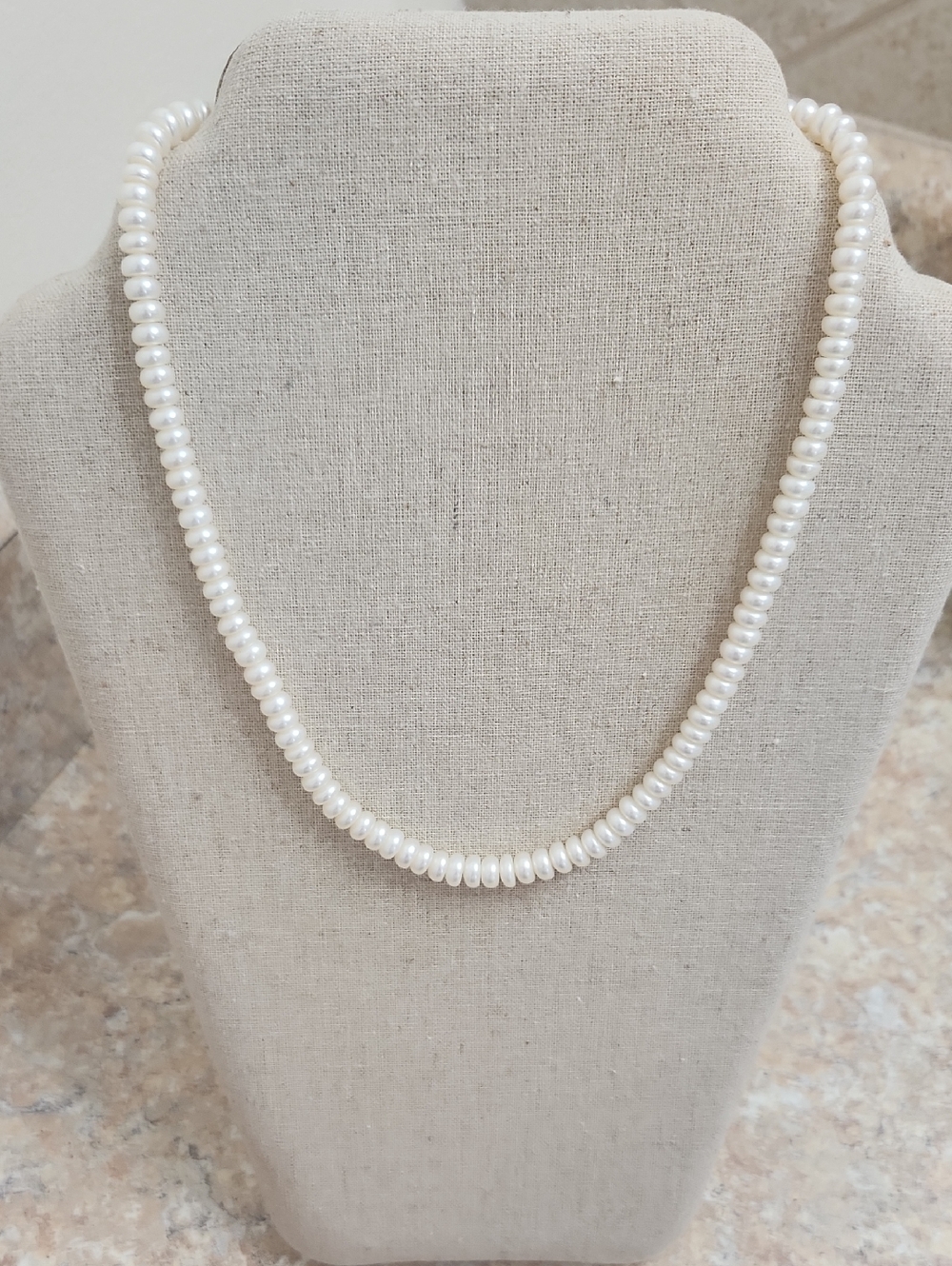 Classic White Pearl Beaded Necklace